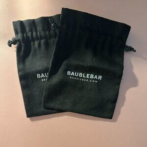 Used. Bauble Bar. Jewlery Dust Bag. 2 pieces.